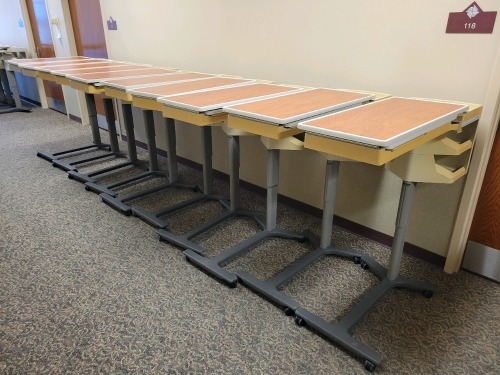 HILL-ROM PATIENT MATE OVERBED TABLES QTY 10
