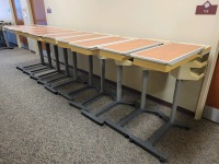 HILL-ROM PATIENT MATE OVERBED TABLES QTY 10