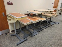 HILL-ROM PATIENT MATE OVERBED TABLES QTY 11