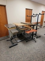LOT OF OVERBED TABLES