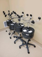 QTY 8 EXAM STOOLS BLACK