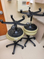 QTY 4 EXAM STOOLS GREEN