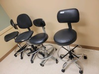 QTY 4 HIGH WORK STOOLS