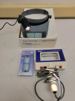 LOT OF INSPECTION LAMP HEADLIGHT WITH MAGNIFICATION AND BLACKLIGHT