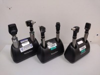 WELCH ALLYN 7114X UNIVERSAL CHARGER WITH OTO/OPTHALMIC HEADS, QTY.3