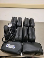LOT OF 10 MANUAL BLOOD PRESSURE INFLATION PUMP AND CUFFS