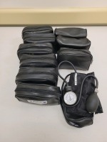 LOT OF 10 MANUAL BLOOD PRESSURE INFLATION PUMP AND CUFFS