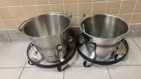 VOLLRATH KICKBUCKETS, QTY. 2, LOC: AF 101