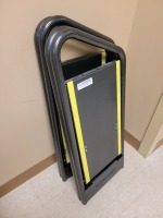 HANDI-STEPS QTY 2 FOLDING STEP STOOLS