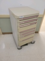 METRO CRASH CART TAN 7 DRAWERS
