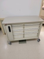 HERMAN MILLER SUPPLY CABINET TAN 8 DRAWERS