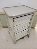 HERMAN MILLER CRASH CART TAN 5 DRAWERS