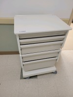 MILCARE CRASH CART TAN 5 DRAWERS