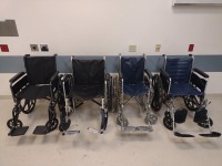 LOT OF 4 WHEEL CHAIRS
