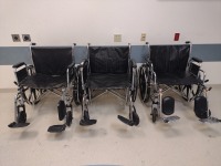 LOT OF 3 WHEEL CHAIRS