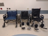 LOT OF 3 WHEEL CHAIRS