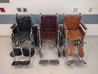 LOT OF 3 WHEEL CHAIRS