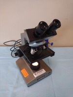OLYMPUS CH LAB MICROSCOPE 10X EYE PIECES WITH 4 OBJECTIVES