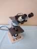 AMERICAN OPITICAL MICRO STAR LAB MICROSCOPE 10X EYE PIECES WITH 4 OBJECTIVES