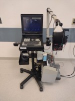 EXCEL TECH NEUROMAX 1002 NEUROODIAGNOSTIC TESTING UNIT WITH STIM PROBE AND PRINTER ON CART