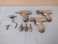 STRYKER SYSTEM 9 DRILL SET TO INCLUDE: 9208-000-000 SAGITAL SAW, 9206-000-000 RECIP SAW, 9205-000-000 DUAL TRIGGER ROTARY DRILL WITH BITS AND CHUCKS