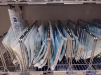 INSTRUMENTS ON SHELF TO INCLUDE: ADSON, TISSUE AND TEETH FORCEPS, GOITER RETRACTORS FINGER LOOPS, MAYO COLLINS RETRACTORS, MASTOID AND GELPI RETRACTORS