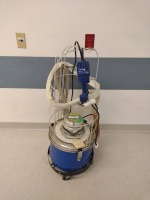 ZIMMER CAT. NO: 8899-02 CAST VACUUM WITH CAST SAW ON MOBILE STAND