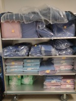 STERILIZATION WRAP, CART AND CONTENTS