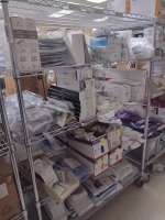 SERFAS ENERGY, HERNIA PATCHES, ETHICON STAPLERS, OXYGEN MASKS WITH CART, LOC: MATMAG