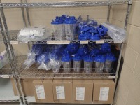 BREGS 10701 POLAR CARE CUBES, QTY. 6, BREGS KNEE AND SHOULDER PADS, SUCTION CANISTERS WITH CART, LOC: MATMAG