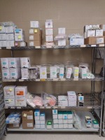 NEEDLES AND SYRINGES WITH CART, LOC: MATMAG