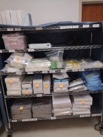 STERILIZATION SUPPLIES WITH CART, LOC OR SUPPLIES ROOM