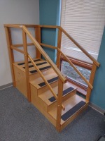 4 STEP STRAIGHT-LINE TRAINING STAIRS WITH PLATFORM