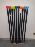 LOT OF WEIGHTED BARS