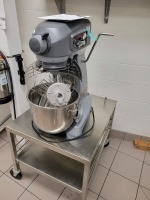 HOBART LEGACY, HL 200 MIXER WITH MIXER BOWL AND ACCESSORIES WITH CART, LOC: KITCHEN/CAF&Eacute;