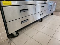 DELFIELD REFRIGERATED STORAGE CABINET, 6 DRAWER ON WHEELS, LOC: KITCHEN/CAF&Eacute;