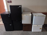 HAIER, AVANTI REFRIGERATOR, UNDER COUNTER AND DORM, QTY. 8