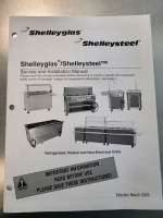 DELFIELD SHELLEYSTEEL SERVICE COUNTER W/2 CABINET UNDER COUNTE STORAGE ON WHEELS, LOC: KITCHEN/CAF&Eacute;