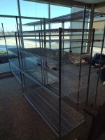 SHELVING, WIRE (NO CONTENTS), QTY. 4, LOC: COMMUNITY ROOM 1