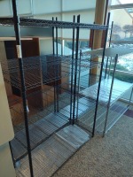 SHELVING, WIRE (NO CONTENTS), QTY. 4, LOC: COMMUNITY ROOM 1