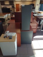 DESKS IN TWO ROWS, APPROX. 10, LOC: KITCHEN/CAF&Eacute;