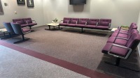 13 SEAT WAITING AREA WITH 3 END TABLES, LOC: SPECIALTY CLINIC WAITING