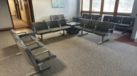 21 SEAT WAITING ROOM WITH CHILDRENS, 3 END TABLES AND ARTWORK, LOC: PHYS 2