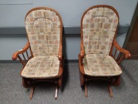 CHAIRS, ROCKING, WOOD FRAME, QTY. 2, LOC: NT FACILITIES MGR.