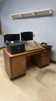 DESKS, QTY. 2, (NO ELECTRONICS), LOC: HIM MGR