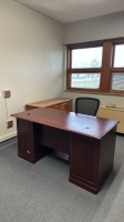 DESK, CREDENZA, CHAIR