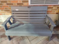 BENCH, PATIO, 2 SEAT, QTY. 4, LOC: COMMUNITY ROOM 1