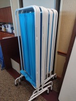 PRIVACY PARTITIONS ON WHEELS, QTY. 4, LOC: COMMUNITY ROOM 1