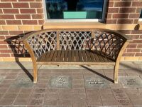BENCH, PATIO, 2 SEAT, QTY. 2, LOC: ENTRANCE 1