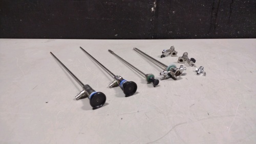 OLYMPUS CYSTOSCOPY INSTRUMENT SET TO INCLUDE: (2) RIGID SCOPES (REF ...